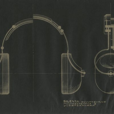 Silenta-kuulonsuojainten luonnos.