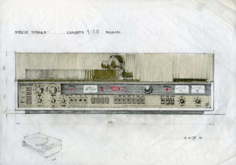 Finlux TAPC4040 -hifikeskuksen luonnos